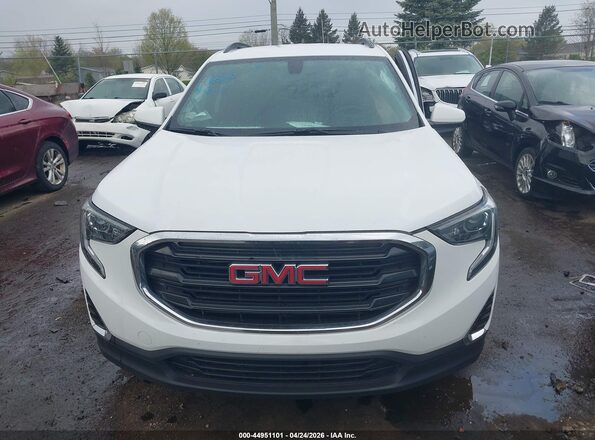 3GKALMEV4JL362610 2018 GMC TERRAIN White Instrument cluster view