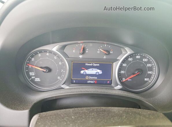 3GKALPEV8ML401642 2021 GMC TERRAIN White Vista del cuadro de instrumentos