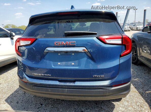 3GKALTEG0RL364765 2024 GMC TERRAIN Blue VIN კოდის სტიკერის ხედი