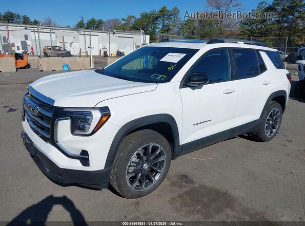 3GKALUEG2SL203572 2025 GMC TERRAIN White Առջևի ձախ երեք քառորդ տեսարան