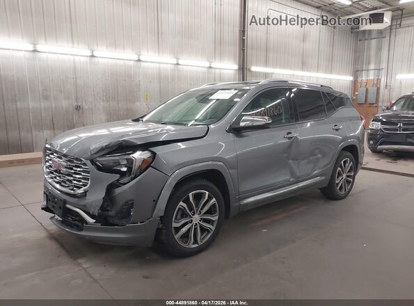3GKALXEX9LL134348 2020 GMC TERRAIN Gray Առջևի ձախ երեք քառորդ տեսարան