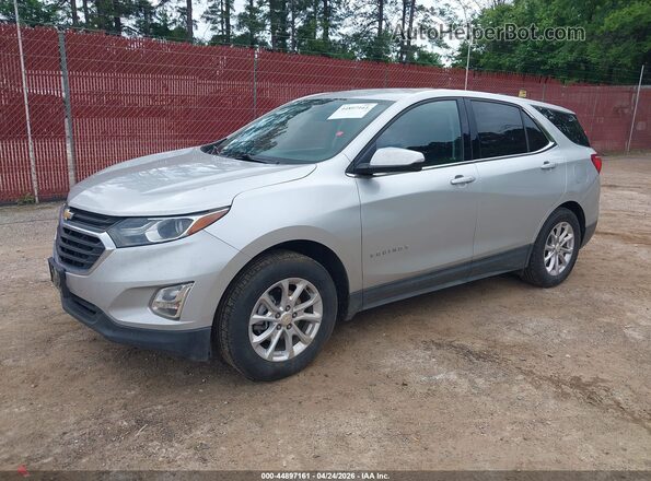 3GNAXJEV4JS649196 2018 CHEVROLET EQUINOX Silver წინა მარცხენა ხედი სამი მეოთხედიდან