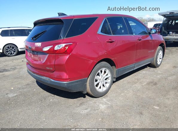 3GNAXUEU7JS550574 2018 CHEVROLET EQUINOX Burgundy Trasero derecho