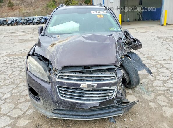 3GNCJLSB3GL117683 2016 CHEVROLET TRAX Gray წინა ხედი