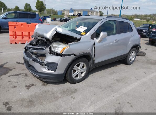 3GNCJLSB4GL263350 2016 CHEVROLET TRAX Silver Առջևի ձախ երեք քառորդ տեսարան