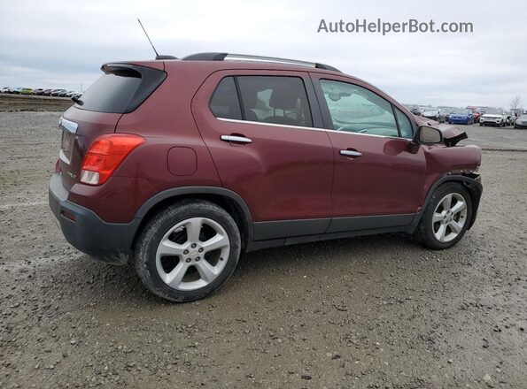 3GNCJMSB8GL161460 2016 CHEVROLET TRAX Burgundy Rear right