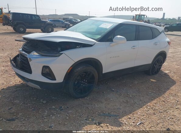 3GNKBCR46NS129541 2022 CHEVROLET BLAZER White Առջևի ձախ երեք քառորդ տեսարան
