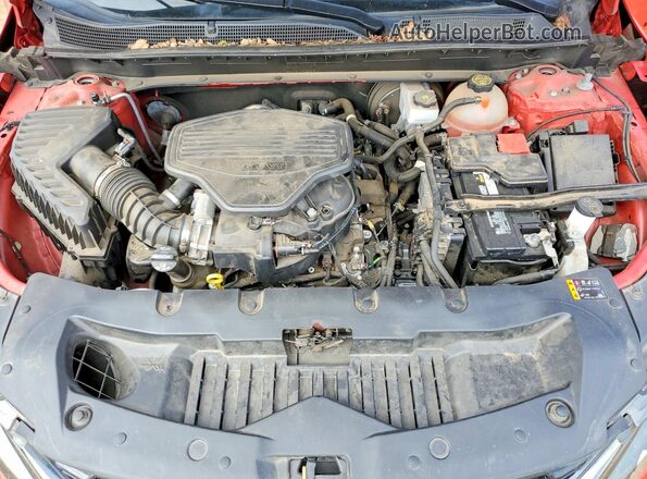 3GNKBERS2MS505256 2021 CHEVROLET BLAZER Red Вид задньої частини салону