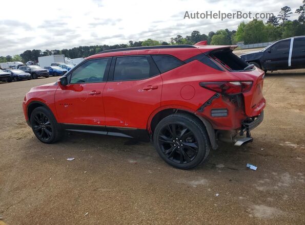 3GNKBERS2MS505256 2021 CHEVROLET BLAZER Red Задня ліва чверть