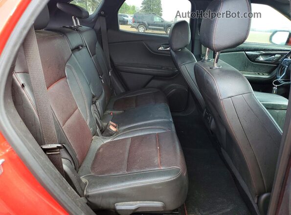 3GNKBERS2MS505256 2021 CHEVROLET BLAZER Red Вид задніх сидінь