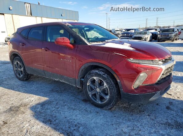 3GNKBHR41SS108332 2025 CHEVROLET BLAZER Red Przód prawy