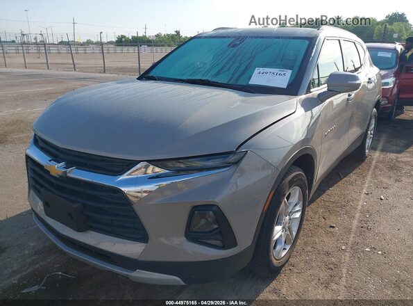 3GNKBHRS1MS567572 2021 CHEVROLET BLAZER Gray Передня ліва чверть