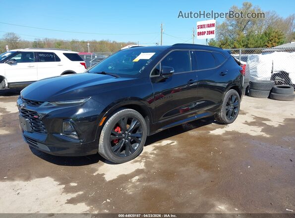 3GNKBJRS4KS683532 2019 CHEVROLET BLAZER Черный Передняя левая четверть