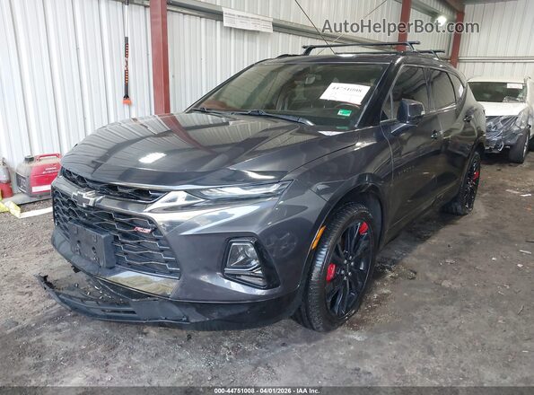 3GNKBKRS3MS549524 2021 CHEVROLET BLAZER Синий Передняя левая четверть