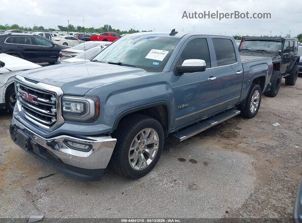 3GTP1NECXGG268717 2016 GMC SIERRA Blue Առջևի ձախ երեք քառորդ տեսարան