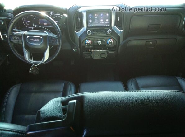3GTP8CED1MG110903 2021 GMC SIERRA Silver Widok deski rozdzielczej