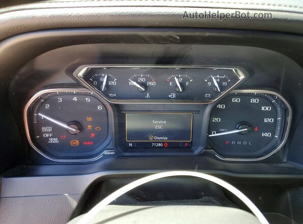 3GTP8DED3LG291054 2020 GMC SIERRA Gray Սարքավորումների վահանակի տեսք