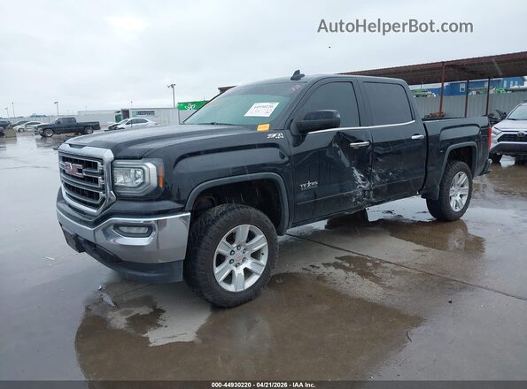 3GTU2MEC3HG352437 2017 GMC SIERRA Black Առջևի ձախ երեք քառորդ տեսարան