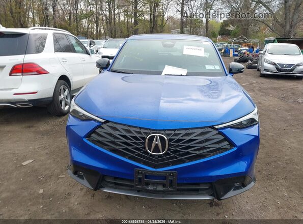 3HDSA2H74SM700444 2025 ACURA ADX Blue Instrument cluster view