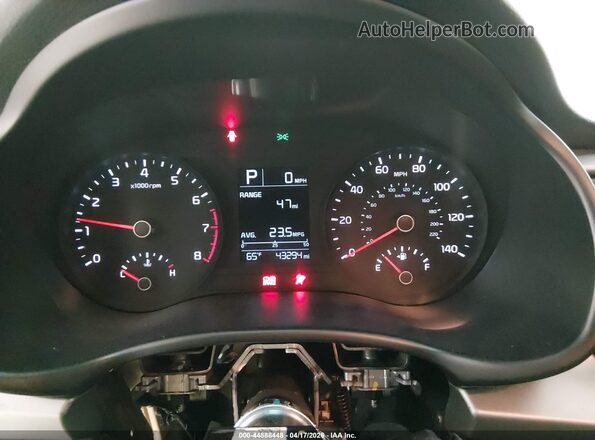 3KPA24AD5LE359105 2020 KIA RIO Black უკანა სავარძლების ხედი