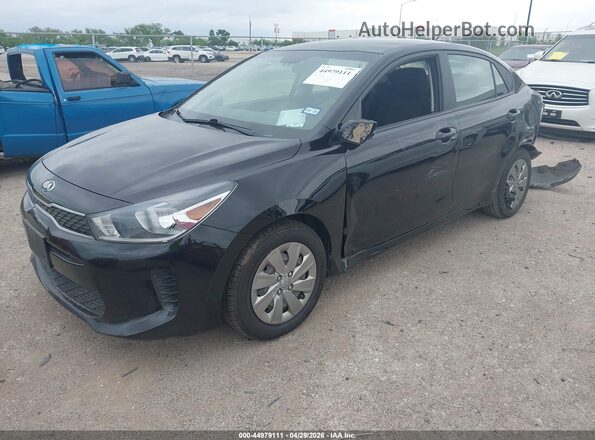 3KPA24AD7LE318216 2020 KIA RIO Black Передня ліва чверть