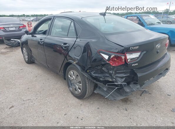 3KPA24AD7LE318216 2020 KIA RIO Black Задня ліва чверть