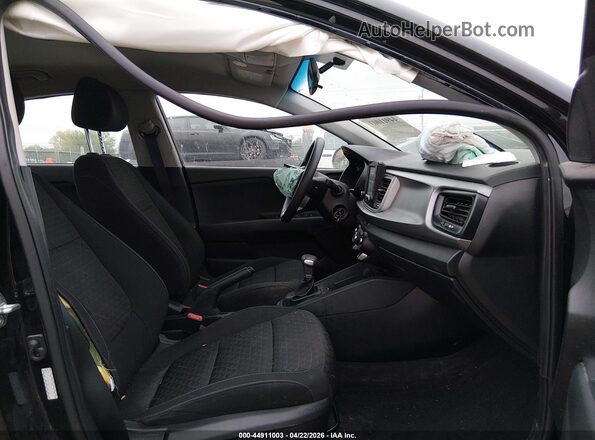 3KPA24AD8LE312912 2020 KIA RIO Black Front interior view