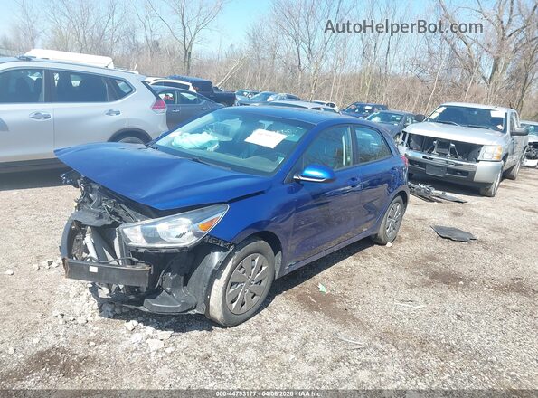 3KPA25AD5LE343699 2020 KIA RIO 5-DOOR Blue წინა მარცხენა ხედი სამი მეოთხედიდან