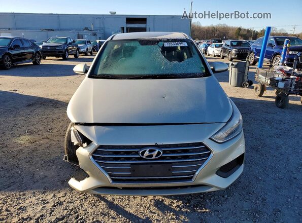 3KPC24A34KE065077 2019 HYUNDAI ACCENT Gold Front view