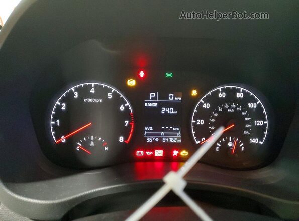 3KPC24A60ME137471 2021 HYUNDAI ACCENT White Vista del cuadro de instrumentos