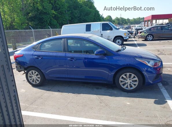 3KPC24A62ME131963 2021 HYUNDAI ACCENT Blue უკანა სალონის ხედი