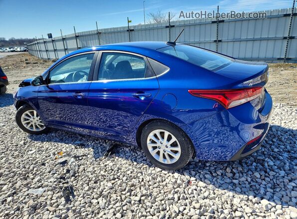 3KPC24A63LE105046 2020 HYUNDAI ACCENT Blue Trasero izquierdo