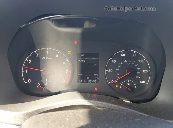 3KPC24A63ME150408 2021 HYUNDAI ACCENT White ხელსაწყოთა პანელის ხედი