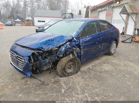 3KPC24A64ME130829 2021 HYUNDAI ACCENT Blue Vista tres cuartos delantera izquierda