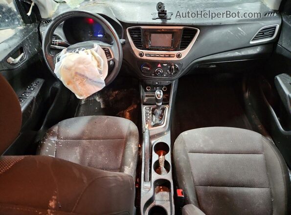 3KPC24A67ME144496 2021 HYUNDAI ACCENT Black წინა პანელის ხედი
