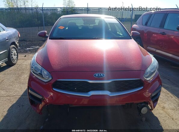 3KPF24AD2LE235136 2020 KIA FORTE Red Widok zestawu wskaźników