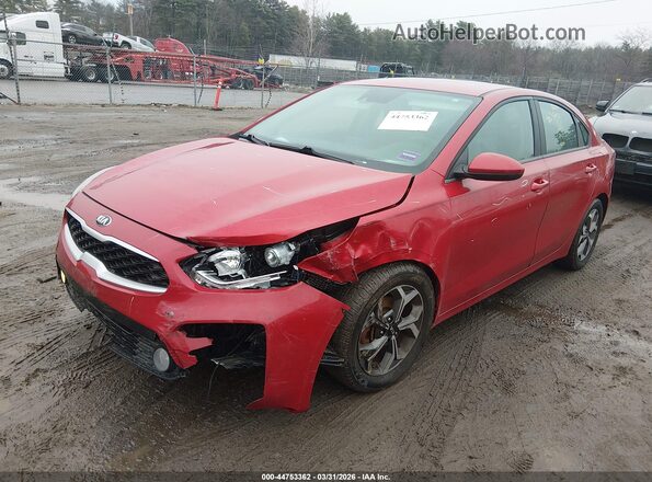 3KPF24AD4ME358955 2021 KIA FORTE Red Przód lewy