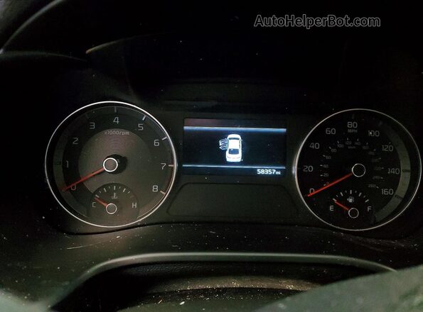 3KPF24AD8NE466237 2022 KIA FORTE Белый Вид щитка приборов