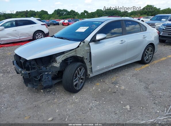 3KPF34AD3KE020344 2019 KIA FORTE Silver Առջևի ձախ երեք քառորդ տեսարան