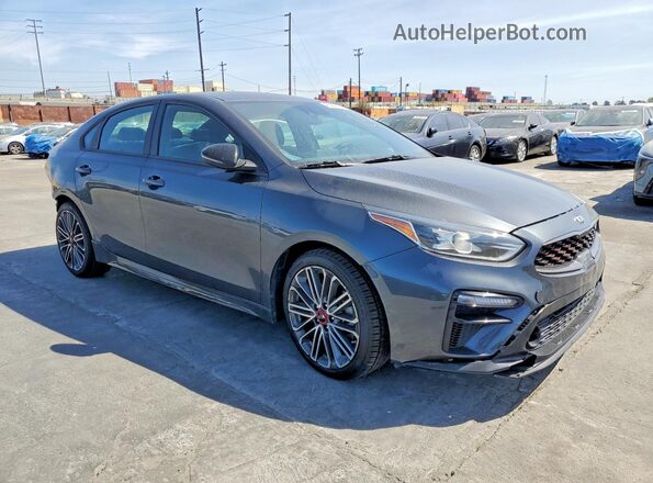 3KPF44AC3ME396355 2021 KIA FORTE Gray Առջևի աջ
