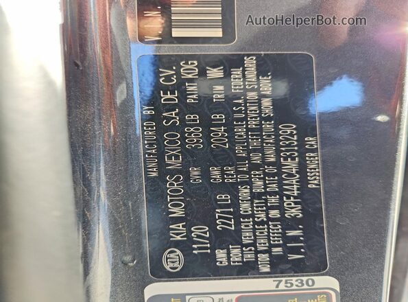 3KPF44AC4ME313290 2021 KIA FORTE Серый Вид подкапотного пространства