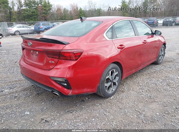 3KPF54AD8KE025596 2019 KIA FORTE Red უკანა მარჯვენა