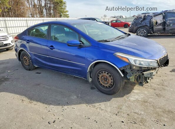 3KPFL4A71JE174897 2018 KIA FORTE Синий Передняя правая четверть