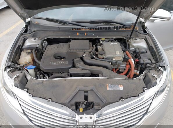 3LN6L2LU0GR629033 2016 LINCOLN MKZ HYBRID Silver Widok z tyłu