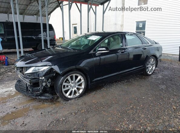 3LN6L2LU0GR630859 2016 LINCOLN MKZ HYBRID Черный Передняя левая четверть
