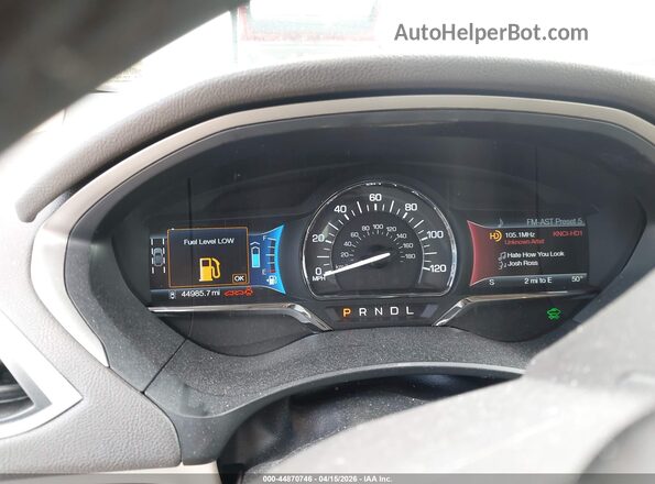 3LN6L2LU7GR623634 2016 LINCOLN MKZ HYBRID Maroon Widok tylnych siedzeń