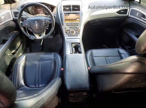 3LN6L5B92JR603703 2018 LINCOLN MKZ Синий Вид панели приборов