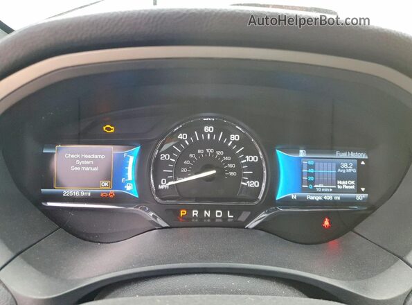 3LN6L5LUXLR620691 2020 LINCOLN MKZ Gray Вид щитка приладів
