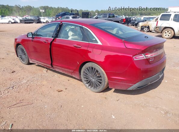 3LN6L5MU2HR657384 2017 LINCOLN MKZ HYBRID Red Trasero izquierdo