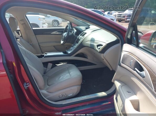 3LN6L5MU2HR657384 2017 LINCOLN MKZ HYBRID Red Vista interior delantera